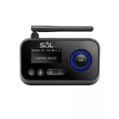   SAL BTRC 1000 sztereó streaming box, ByPass, digitális-analóg átalakító, 2 BT eszköz