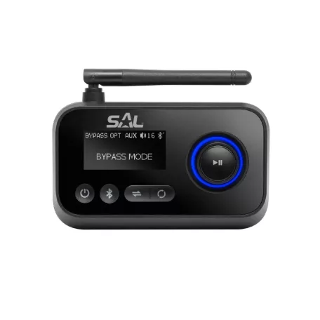 SAL BTRC 1000 sztereó streaming box, ByPass, digitális-analóg átalakító, 2 BT eszköz