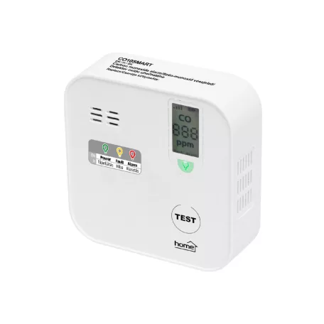 CO érzékelő, Tuya, WiFi , LCD kijelző, elemes, 5 év elem élettartam, 10 év érzékelő élettartam
