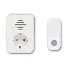   Home DBA1101AC vezeték nélküli csengő, elemes nyomógomb, max 150m hatótáv, 38 dallam