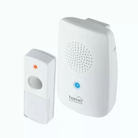 Home DB 1001DC vezeték nélküli csengő, 100m hatótáv, 8 dallam, kék fényjelzés, 256