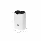 HOME DHM20WIFI párátlanító, max. 20 liter / 24 h, max. 32 m²-ig, 4 üzemmód, Wifi-s, TUYA kompatibilis, 5,5 literes tartály