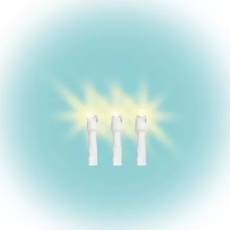 Home DLI 200/WW LED-es fényfüzér, 10 m / 200 db melegfehér LED, állófényű, fehér vezeték, sorolható, kül- és beltéri kivitel
