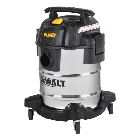 DeWALT DXV25S száraz-nedves porszívó, rozsdamentes váz, 25 liter, 15 Kpa, 37,8 l/s