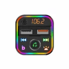 SAL FMBT 18RGB autós kihangosító és töltő, 5 in 1, FM modulátor, dupla USB gyorstöltő