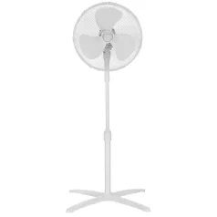   MIDEA FS40-21M álló ventilátor, 40 cm-es lapátátmérő, állítható magasság, 3 fokozat, 40W, fehér