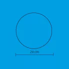 Home GLE 20/WW, EVA gömb dekoráció, rugalmas alapanyag, 2 db LED, 20 cm átmérő