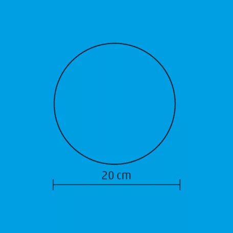 Home GLE 20/WW, EVA gömb dekoráció, rugalmas alapanyag, 2 db LED, 20 cm átmérő