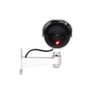 HOME HSK160 kültéri napelemes álkamera, villogó piros LED, körbe forgatható, egyszerű felszerelés, akkumulátoros tápellátás opció, élethű kamera megjelenés, IP44