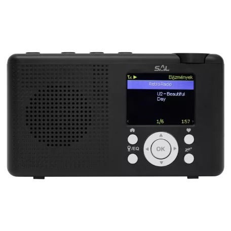 SAL INR 3000 internetrádió, 4 in 1, 2 W hangszóró, világrádió, FM RDS, BT, MédiaCenter