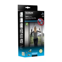   Silverline IN 22455 szúnyogháló ajtóra, sűrű szövésű antracitszürke 2db
