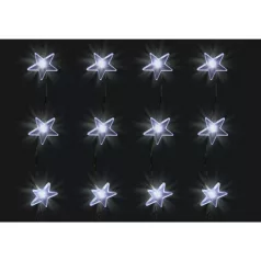   Home KAF 48L LED-es csillag fényfüggöny, 1,5x1 m / 48 db hidegfehér LED csillagfigurákban