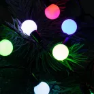Home KBC 50 LED-es gömb fényfüzér, 4,9 m / 50 db színváltó LED, opál gömb dekoráció