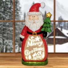   Home KDC 48 LED-es kerámia Mikulás figura, LED világítás