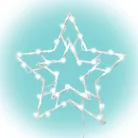 Home KID503WW csillag ablakdísz, 35 db melegfehér LED, 2 tapadókorong, fehér tápkábel