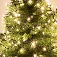   Home KII 100/WW LED-es fényfüzér, 8 m / 100 db melegfehér LED, állófényű, zöld vezeték, hálózati adapter, beltéri kivitel