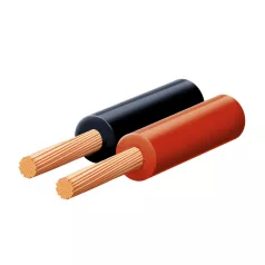   SAL KLS 0,5 hangszóróvezeték, piros-fekete, 2 x 0,5 mm2, 0,15 mm elemi szál, 100 m/ tekercs