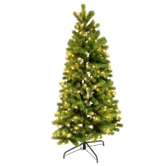   Home KMF 7/180 fél műfenyő beépített világítással, 240 db LED, 180 cm magasság, 100 cm legnagyobb átmérő, sík oldal