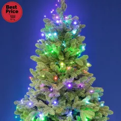   iSparkle LEDS096V LED-es fényfüzér, 9,5 m / 96 db RGB LED, applikációval vezérelhető