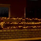 Home LED 208C/WW LED-es fényfüzér, 14 m / 200 db melegfehér LED, 8 fényprogram, zöld vezeték, hálózati adapter, kül- és beltéri kivitel