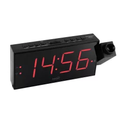   Home LTCP 01 digitális, LED ébresztőóra projektorral, 24 órás folyamatos időkivetítés