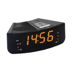   Home LTCR 02 digitális, LED ébresztőóra rádióval, borostyánsárga kijelző, 10 állomás