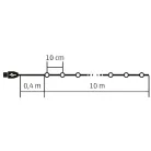 Home ML 100 RGB SMART micro LED-es fényfüzér, 10 m / 100 db RGB micro LED, applikációval