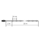 Home ML 112 RGB micro LED-es fényfüzér, 10 m / 100 db RGB micro LED, 12 fényprogram