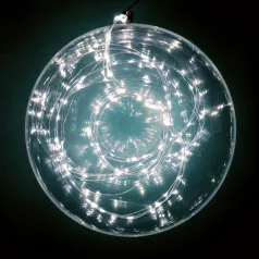   Home ML 80/WH micro LED-es fényfüzér, 7,9 m / 80 db hidegfehér micro LED, állófényű, vékony vezeték, hálózati adapter, kül- és beltéri kivitel