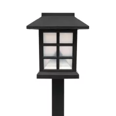   Home MX716 napelemes kerti lámpa, 12db-os display, műanyag, 2 db hidegfehér LED,kültéri