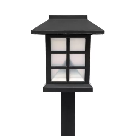 Home MX716 napelemes kerti lámpa, 12db-os display, műanyag, 2 db hidegfehér LED,kültéri