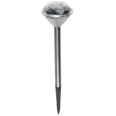   Home MX 802/4 napelemes kerti lámpa szett, 4 db, 1 db LED, fém és műanyag, automatikus, kristáylszerű fej