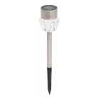 Home MX 809 napelemes kerti lámpa, 1 db LED, fém, időjárásálló, automatikus, hidegfehér