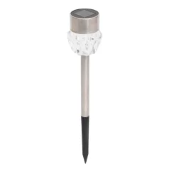   Home MX 809 napelemes kerti lámpa, 1 db LED, fém, időjárásálló, automatikus, hidegfehér