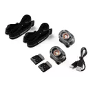 NEBO NEB-HLP-1010-G MYCRO 250 fejlámpa szett, 2 db / szett, 250 lumen, vízálló, akkumulátoros tápellátás