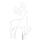 Home NEON 4 szarvas figura, LED-es neon fény, két oldalú, fém váz, IP44, kültéri