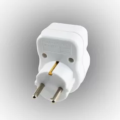   Home NVT 1/WH túlfeszültség védett hálózati aljzat, gyermekvédelemmel ellátva,  túlfeszültségvédelem 4500 A-ig, IP20 kivitel, max.3680W, fehér