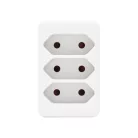 Home NV 23/WH hálózati elosztó, 3 EURO aljzat gyermekvédelemmel ellátva, max. 3 x 500 W, fehér