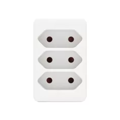   Home NV 23/WH hálózati elosztó, 3 EURO aljzat gyermekvédelemmel ellátva, max. 3 x 500 W, fehér