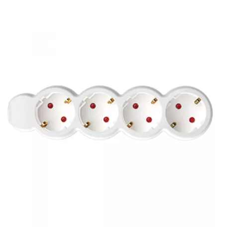 Home NV 4/WH hálózati elosztó, 1,5 m, H05VV-F 3G1,0 mm2 kábel, IP20 kivitel, 4 védőérintkezős aljzat, max. 3500W, fehér