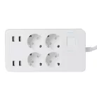 Home NV 4 WIFI smart elosztó, 1,5 m, H05VV-F 3G1,5 mm2 kábel, 4 földelt aljzat,4