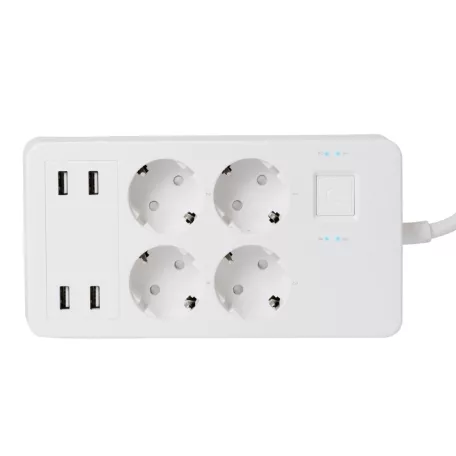 Home NV 4 WIFI smart elosztó, 1,5 m, H05VV-F 3G1,5 mm2 kábel, 4 földelt aljzat,4