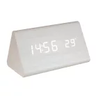 Home OC 07 digitális LED ébresztőóra, tapsra aktiválható fehér kijelző, dátum éshőmérséklet