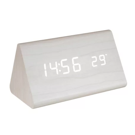 Home OC 07 digitális LED ébresztőóra, tapsra aktiválható fehér kijelző, dátum éshőmérséklet