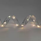 Home RLS15WH LED-es szalag mintákkal, ezüst színű szalag, 8 funkció, 150db hidegfehér LED, 15m hosszú, 5cm széles, adapteres tápellátás, beltéri kivitel