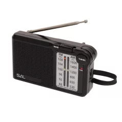   SAL RPC5 zsebrádió, 2-sávos, AM-FM, TUNING LED, hangolásjelző, fülhallgató csatlakozó