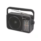 SAL RPR10 hordozható rádió multimédia lejátszóval, vezeték nélküli Bluetooth hangszóró, 3-sávos rádió, MP3 lejátszás USB/microSD eszközről, tölthető
