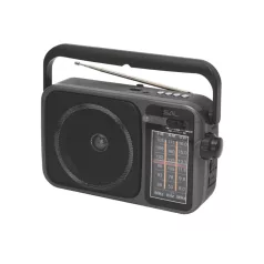   SAL RPR10 hordozható rádió multimédia lejátszóval, vezeték nélküli Bluetooth hangszóró, 3-sávos rádió, MP3 lejátszás USB/microSD eszközről, tölthető