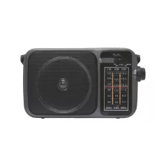   SAL RPR10 hordozható rádió multimédia lejátszóval, vezeték nélküli Bluetooth hangszóró, 3-sávos rádió, MP3 lejátszás USB/microSD eszközről, tölthető