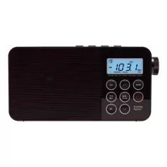   SAL RPR 3LCD táskarádió, AC/DC, AM_FM_SW digitális rádió, ébresztő, AUX, 60 tárolható